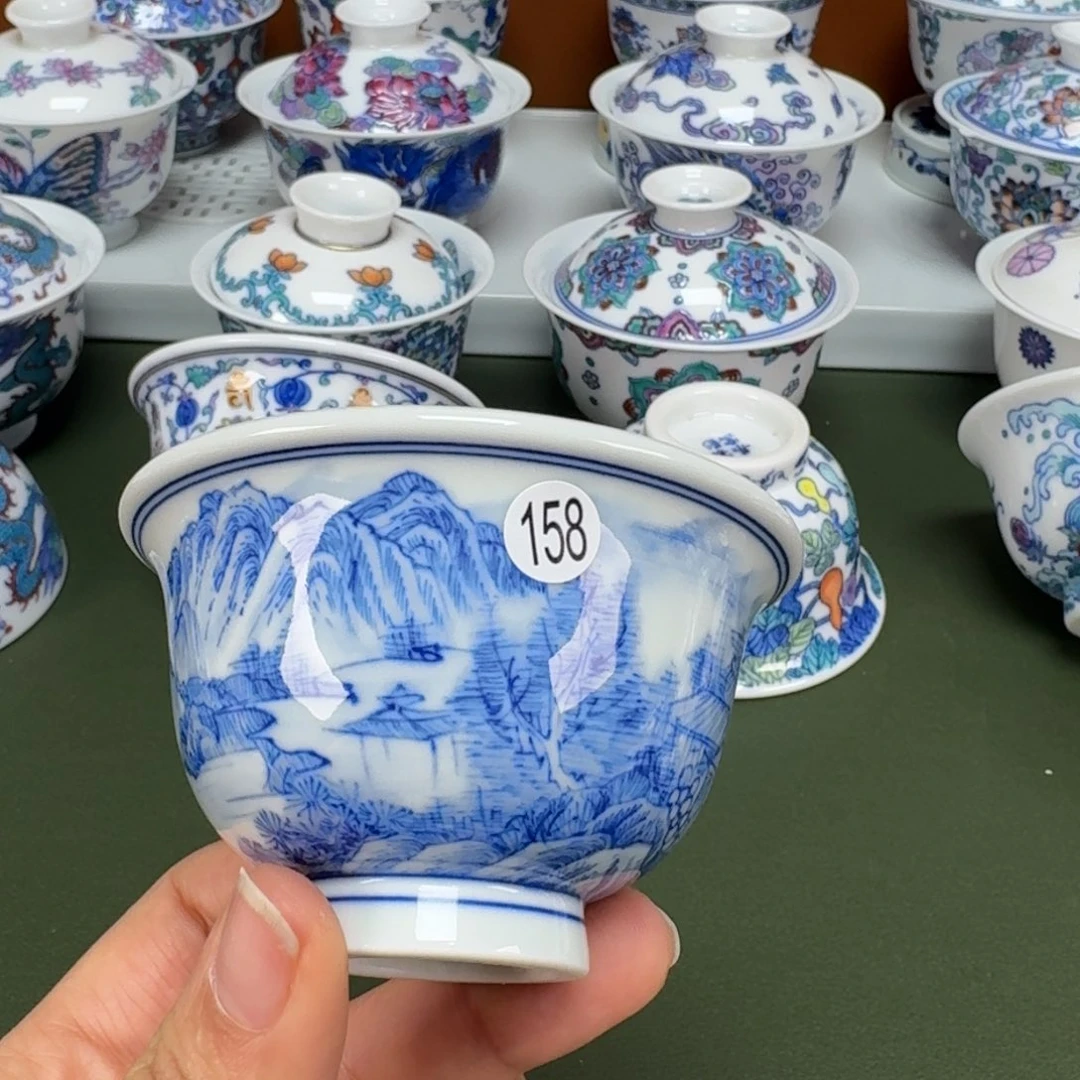 沙沙手工手绘茶具158