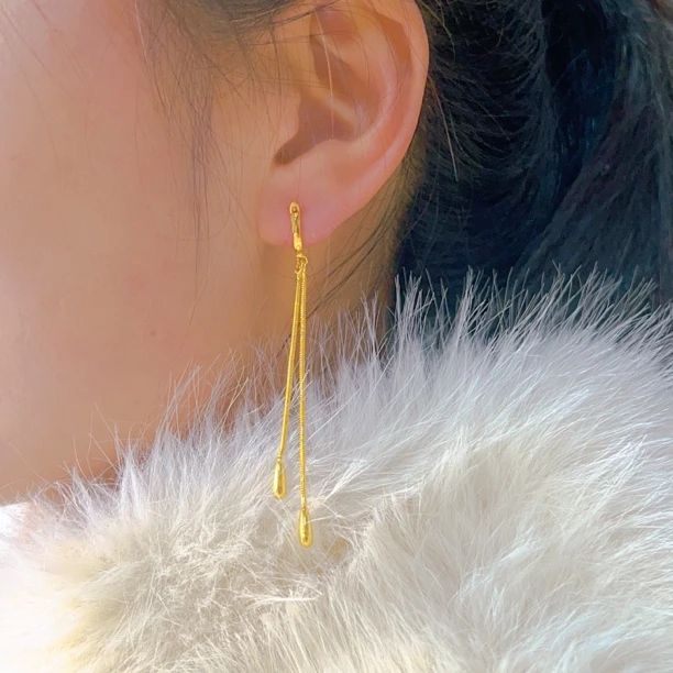 铜合金耳饰 时尚百搭水滴耳线536011