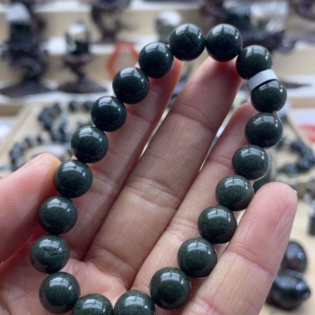 水晶手链未镶嵌绿幽灵满盆手串