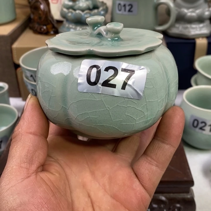 摆件济****装原矿釉原产地汝瓷精品