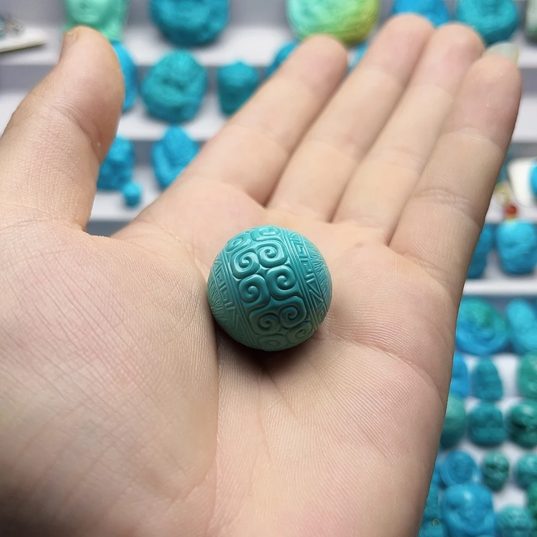 绿松石未镶嵌挂件