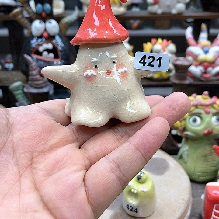 摆件直播间手工陶瓷摆件421