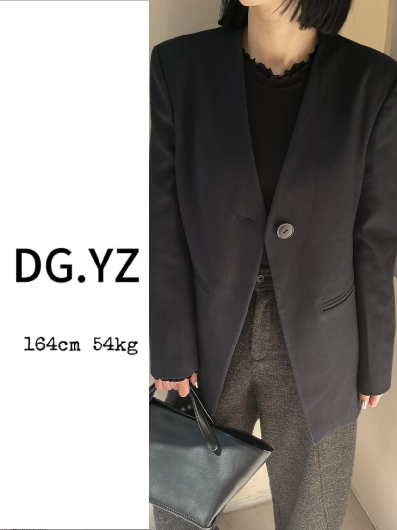 【樱子家】2578F极简风背后设计感西装外套0.0