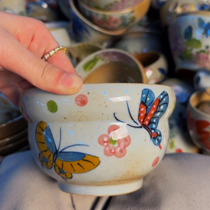 瓷片手工手绘陶瓷细微不一样