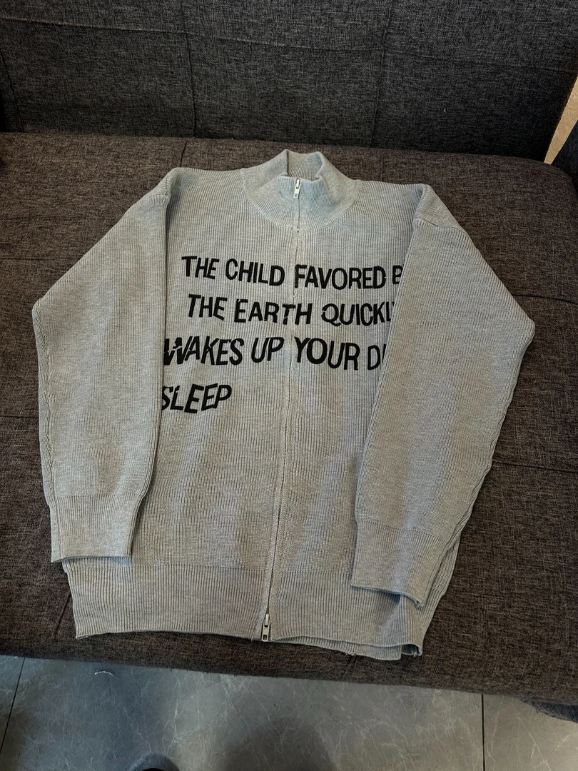 6025 韩版潮牌开衫毛衣男秋冬季新款翻领针织衫港风外套