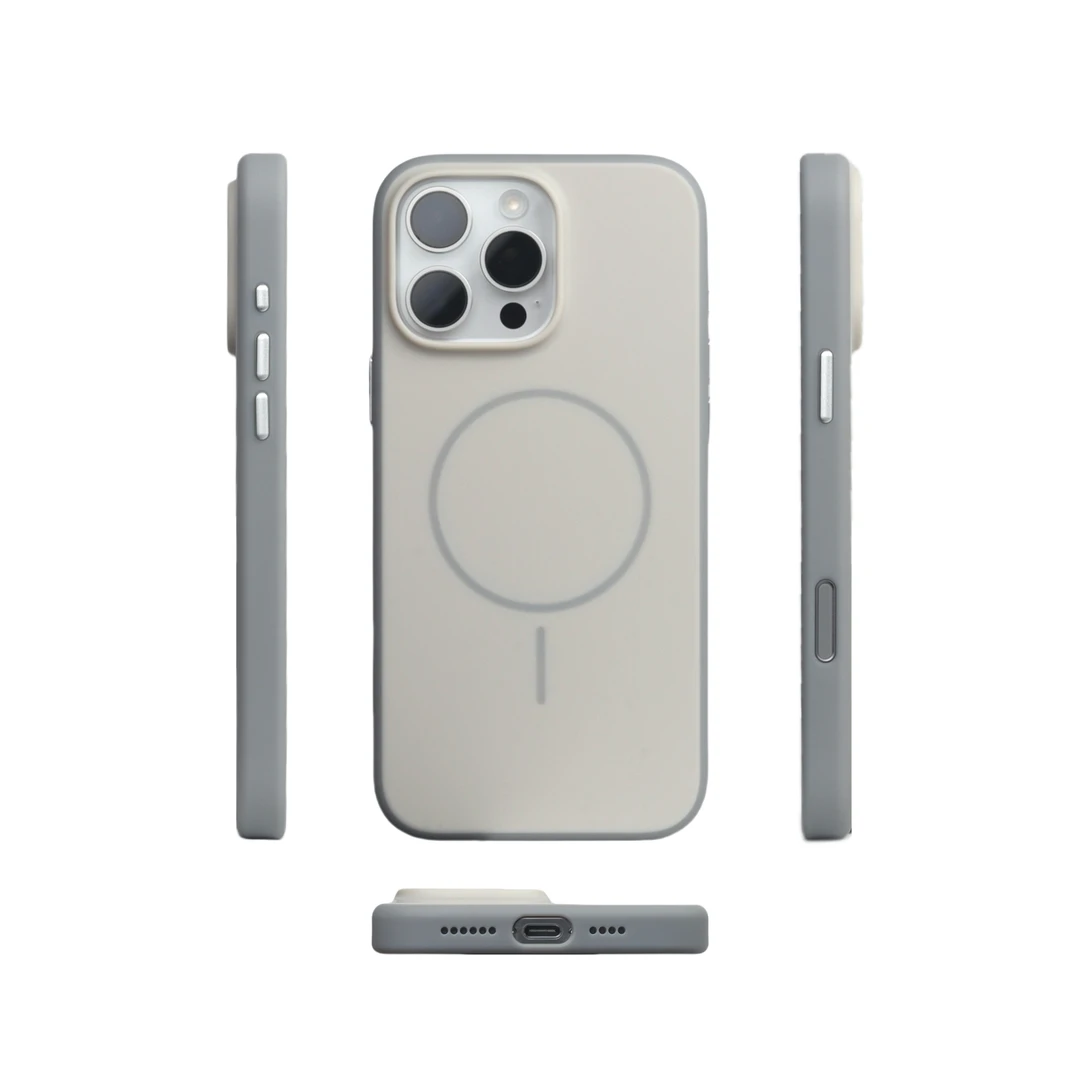 纯色新款适用苹果17Promax手机壳ai拍照按键iPhone16系列磁吸简约