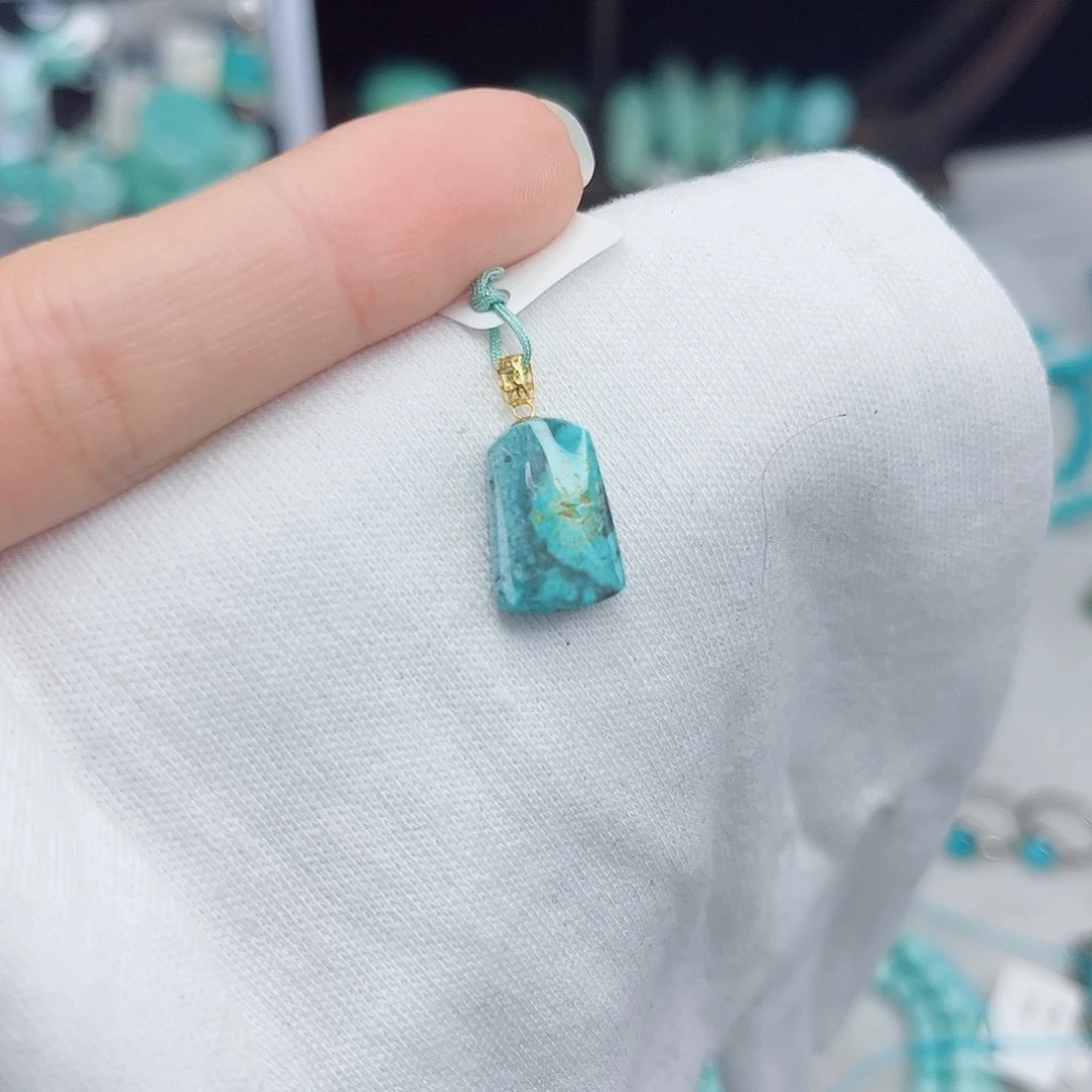 绿松石18K金镶嵌绿松石