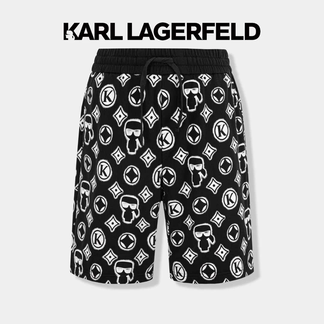 【卡尔男装】KARL LAGERFELD/春夏时尚老花休闲短裤1K1E30404513