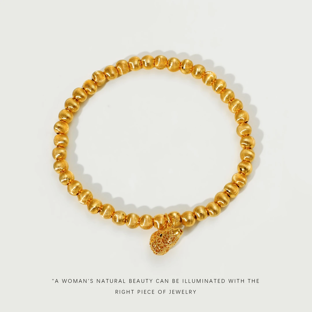 铜合金合成锆石手链 【猫眼葫芦】小众百搭手链A628