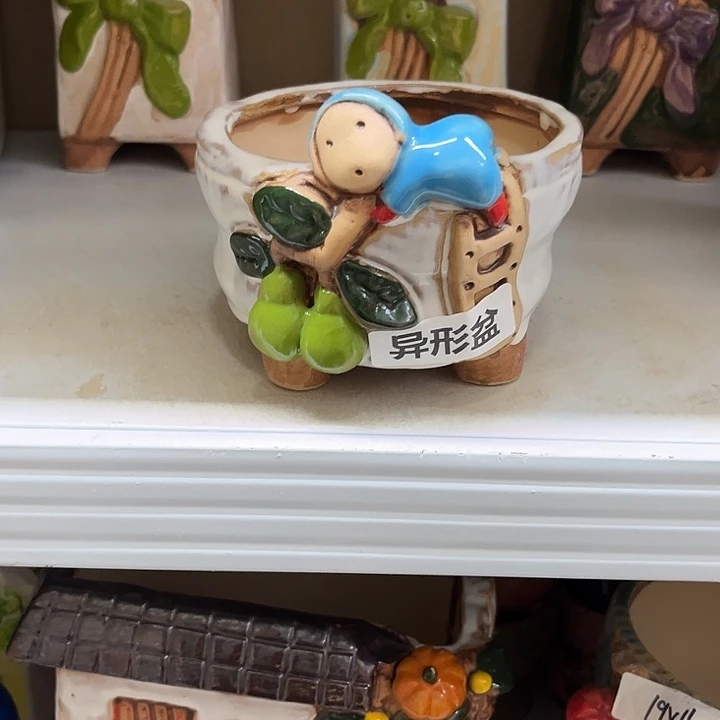 紫砂花盆粗陶材质多肉花盆
