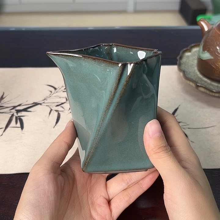 龙泉云间青瓷小米茶器