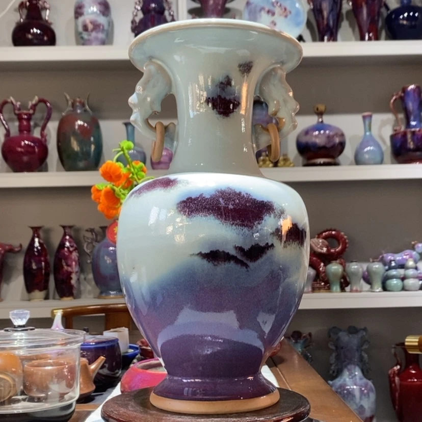 【闪购商品】瓷片钧瓷艺术作品。