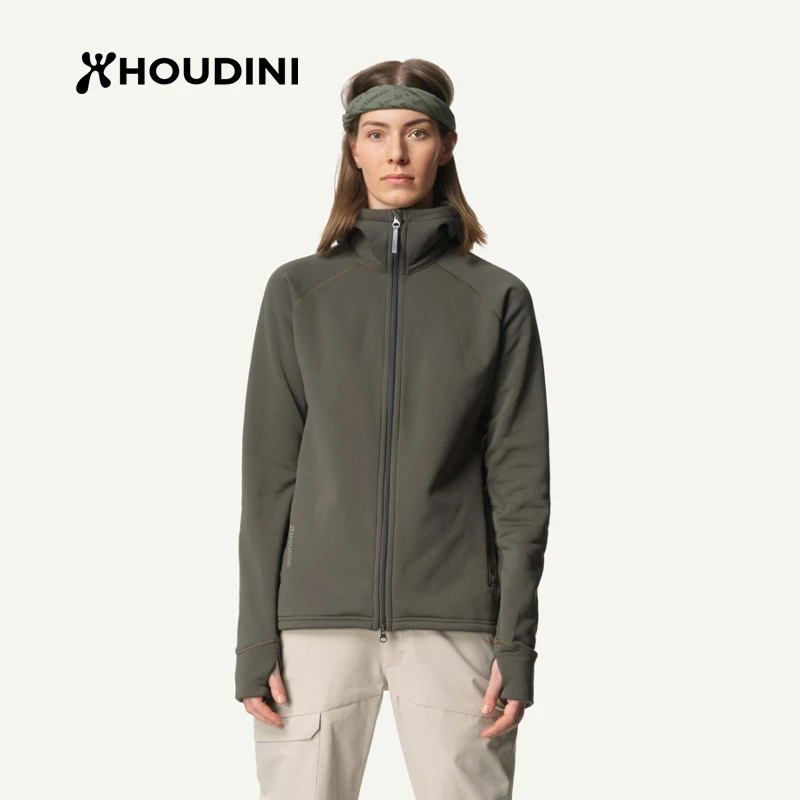 胡丁尼【欧版】Power Houdi魔术大师女款 户外保暖连帽抓绒衣125984