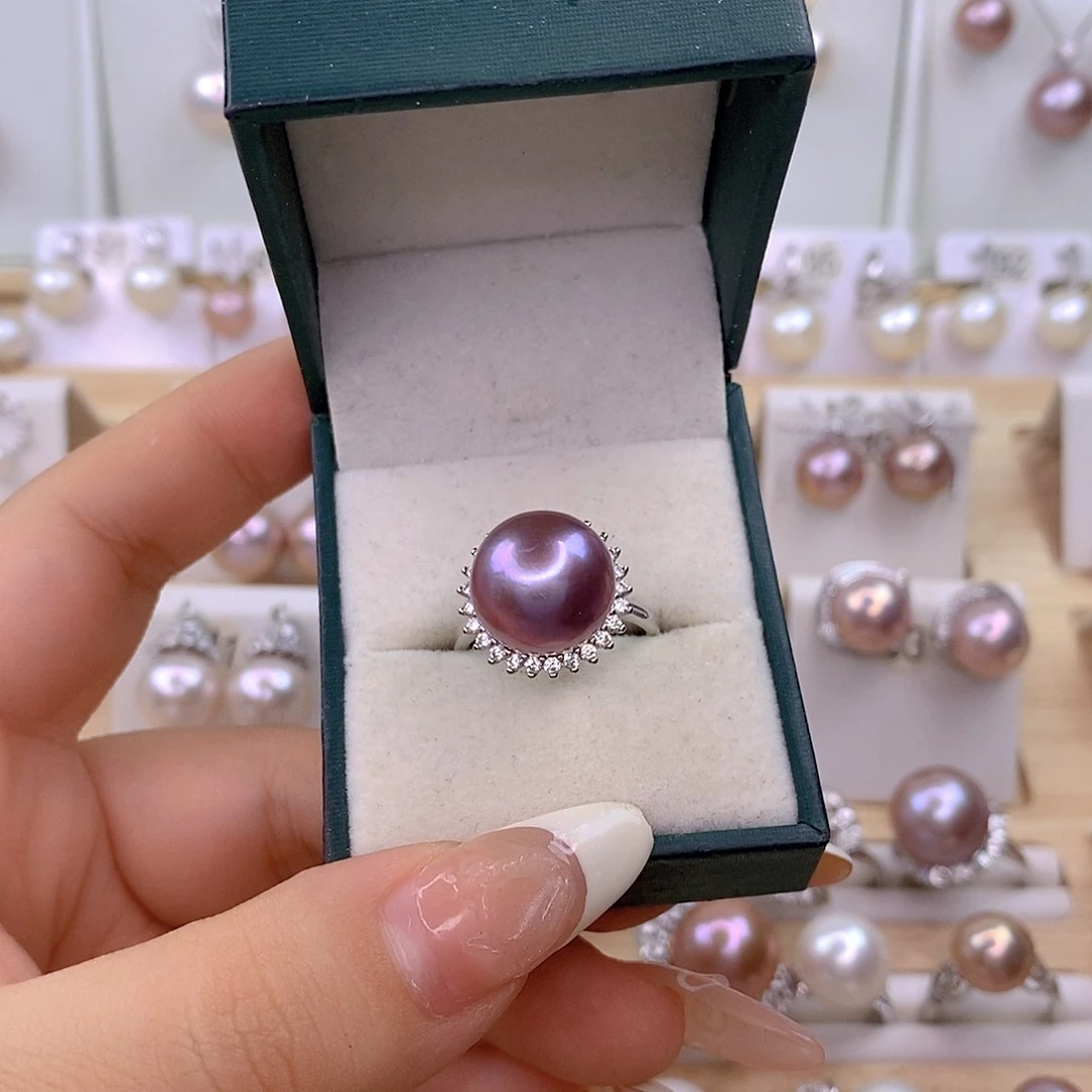 淡水珍珠银S925镶嵌颈饰陌*妍