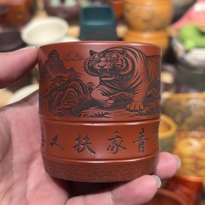 茶杯紫砂宜兴紫砂主人杯