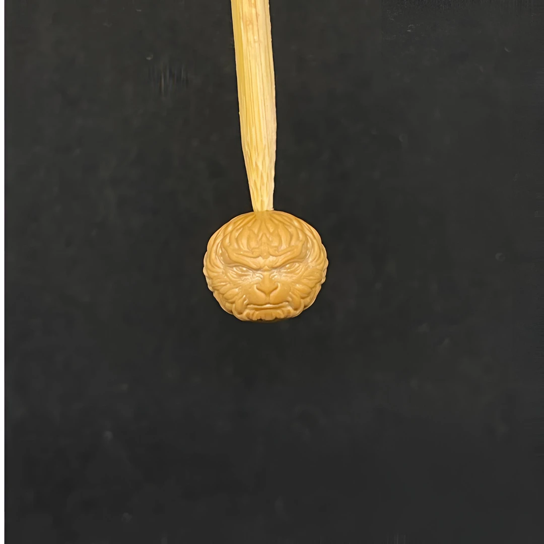 精工雕刻猴头核桃吞金兽和齐天大圣单籽配饰