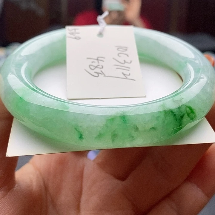 未镶嵌手镯翡翠56+圆条49