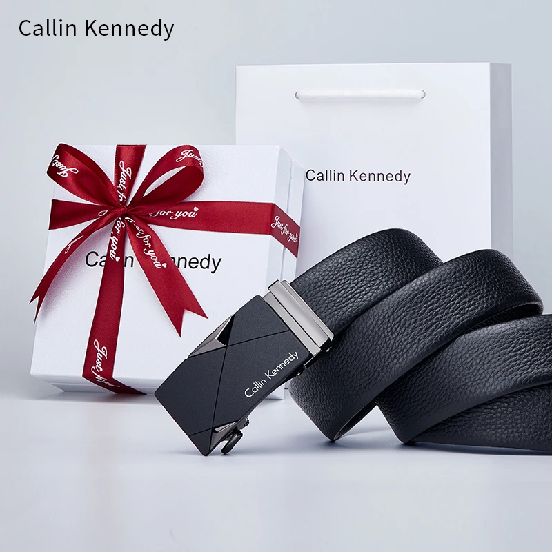 Callin Kennedy皮带男士真皮自动扣2025新款纯牛皮高档正品裤腰带