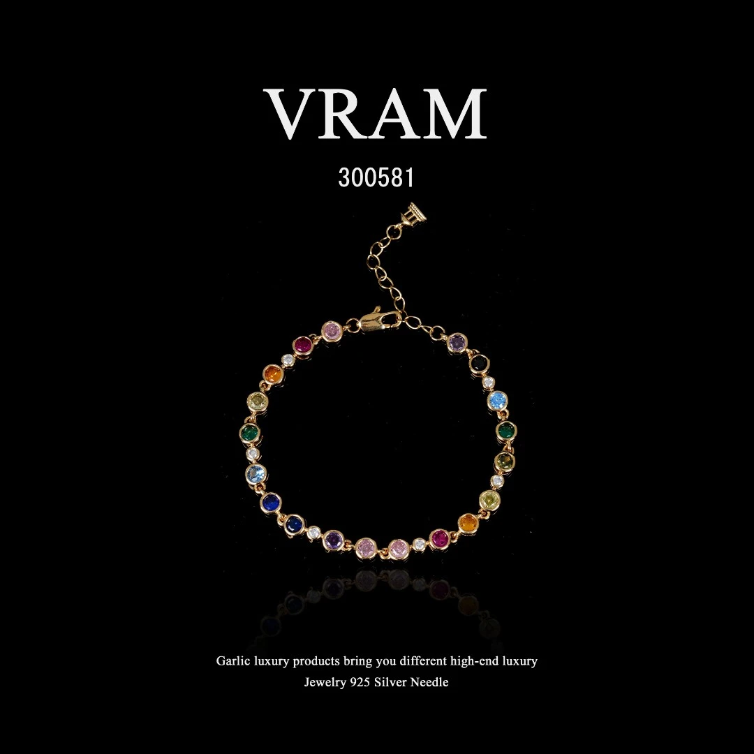 镀K金  VRAM手链~300581（15+4cm）