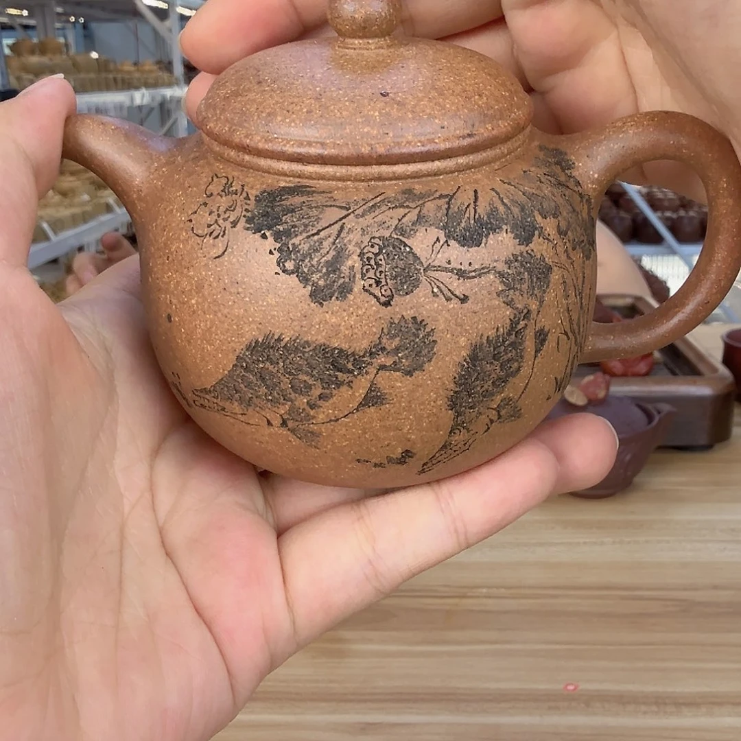 茶壶紫砂黄龙山原矿龙骨金砂205