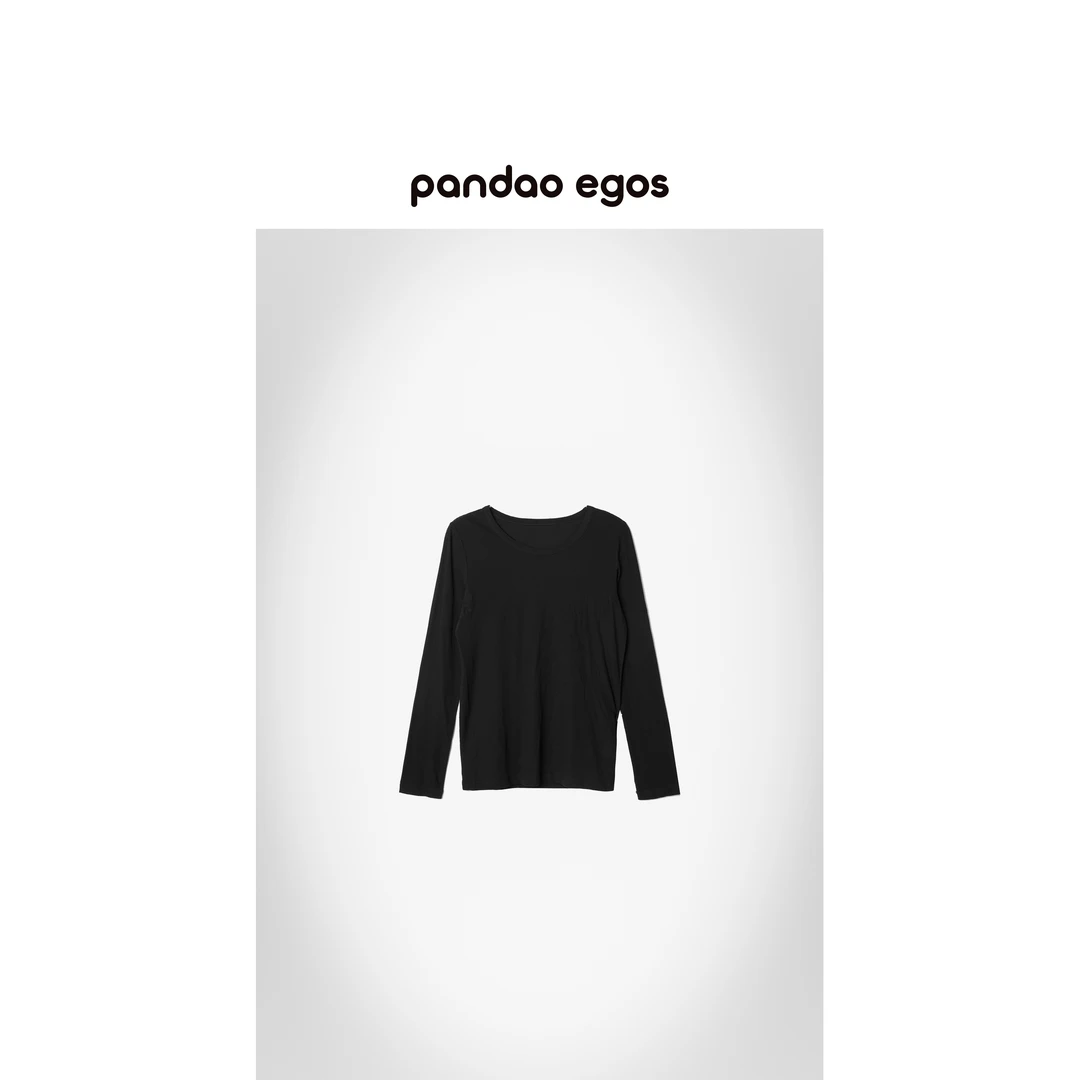 【PANDAO EGOS】纯色圆领长袖套头打底衫