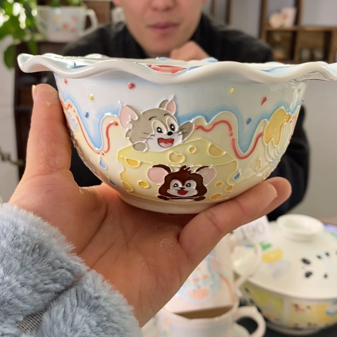 摘****瓷片景德镇釉下彩手绘
