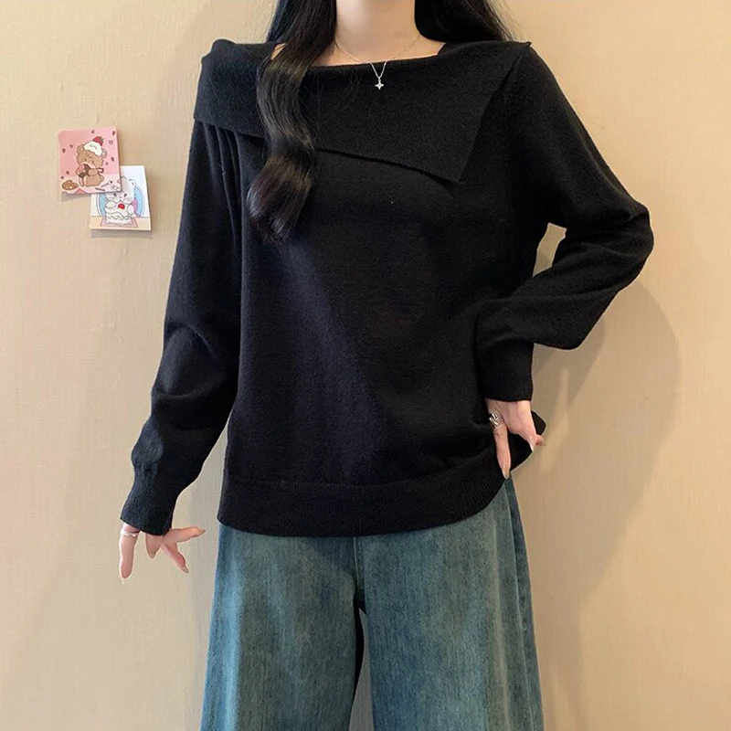 红色毛衣女大码衣服胖妹妹显瘦上衣遮肚子洋气减龄百搭打底针织衫