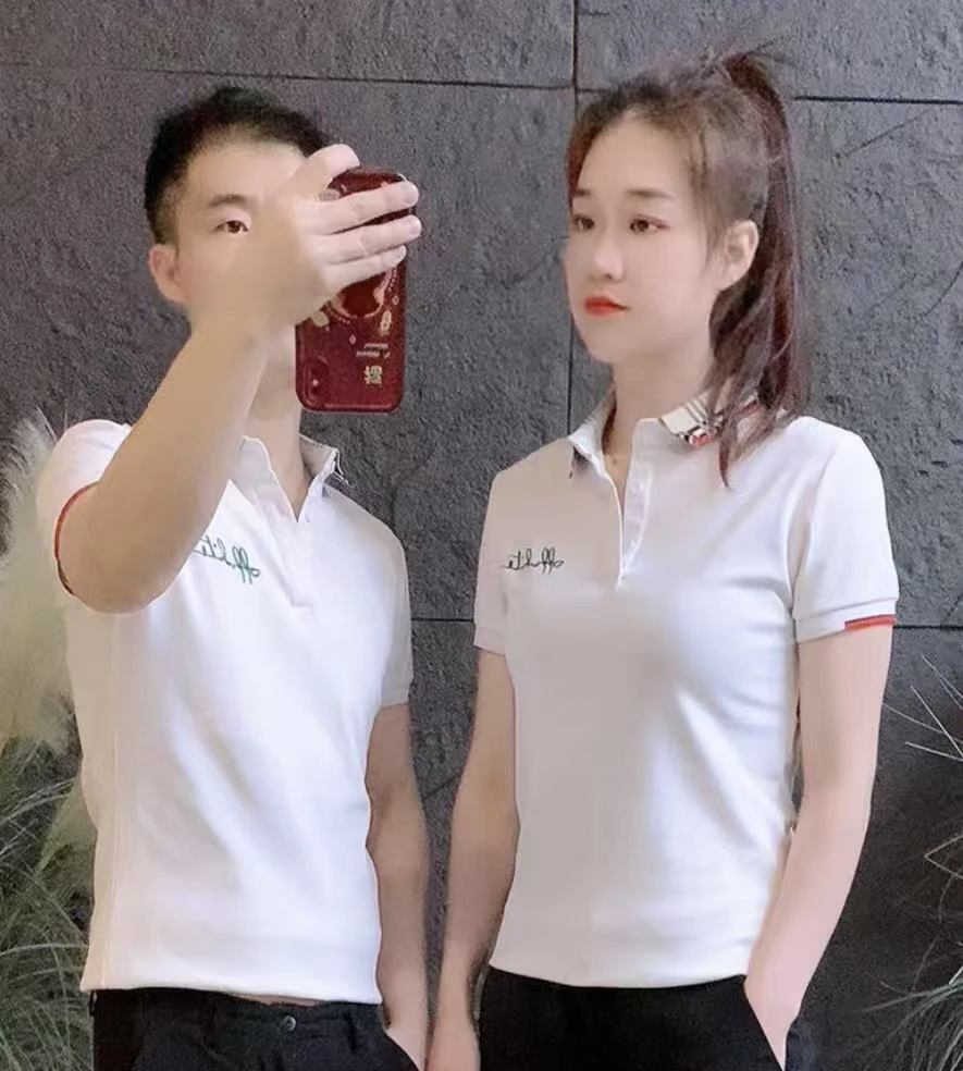 潮流新款情侣短袖2025夏季爆款T修身百搭时尚上衣8503刺绣POLO衫