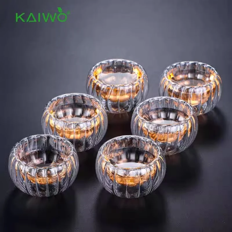 明尚德DC148璃海匠心高硼硅玻璃南瓜小品杯高档耐热创意家用