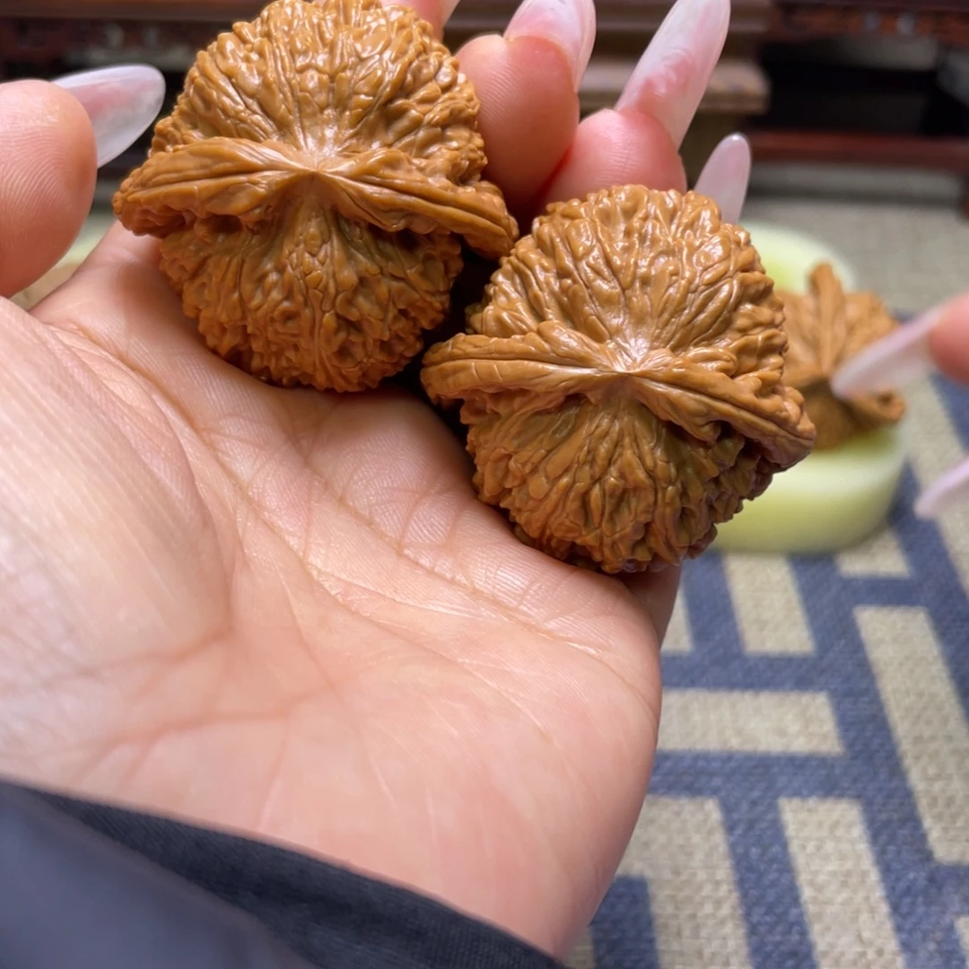 吊坠文玩核桃43白狮子文玩