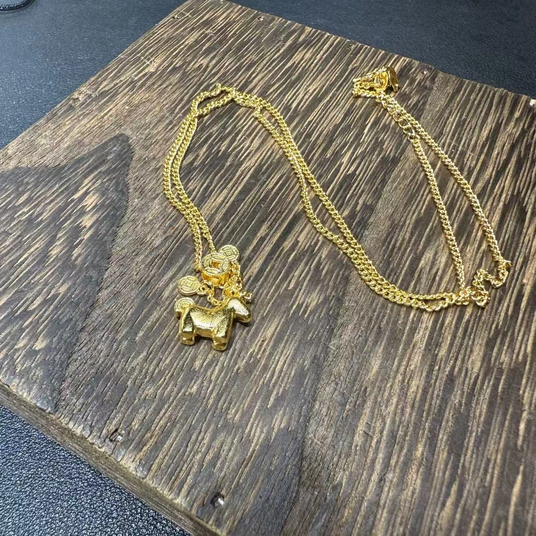 【运费险+国检证书】18k马到成功吊坠 - 1100