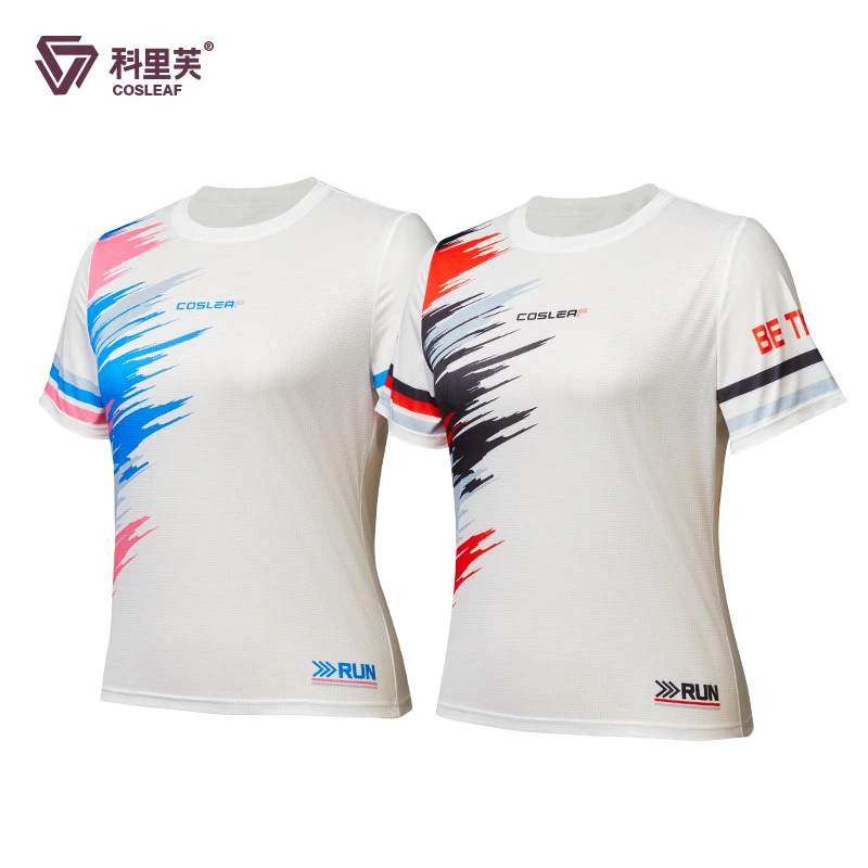 【清仓】科里芙印花短袖网格修身透气圆领短袖T恤女