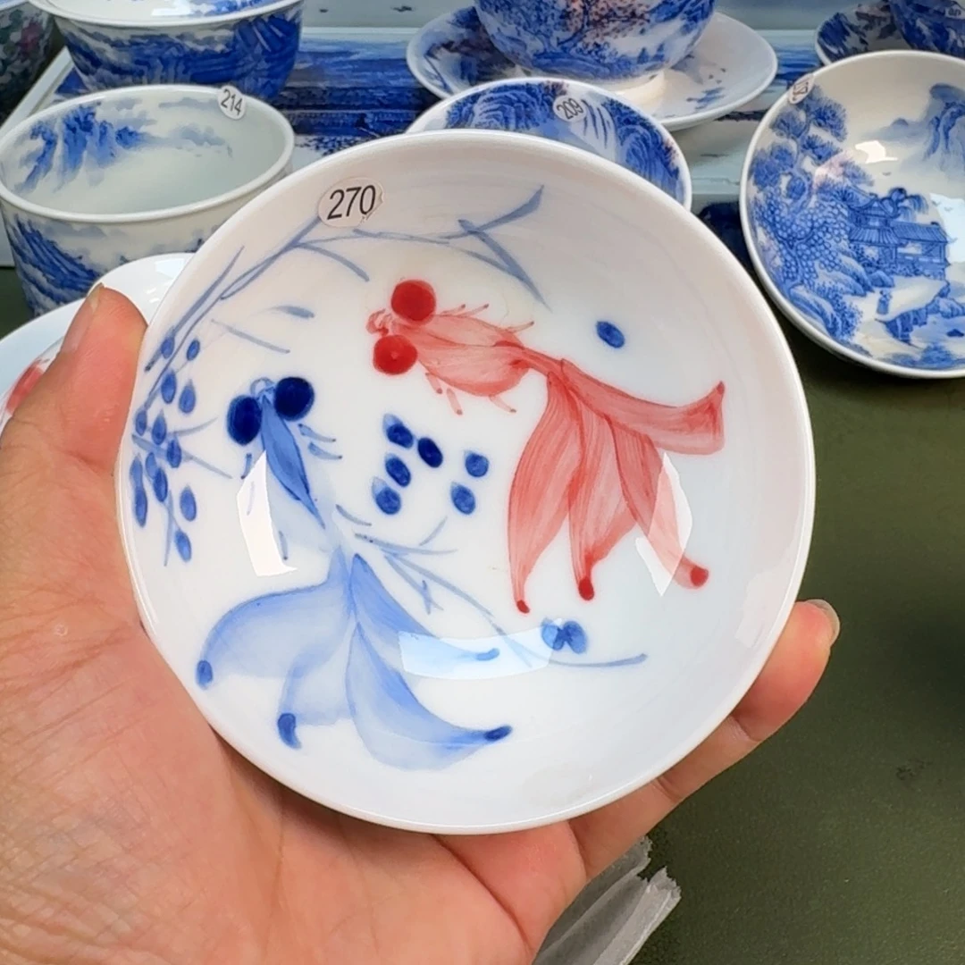 景德镇纯手绘茶具圆圆270