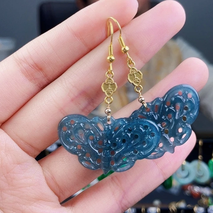 翡翠耳饰未镶嵌饰品