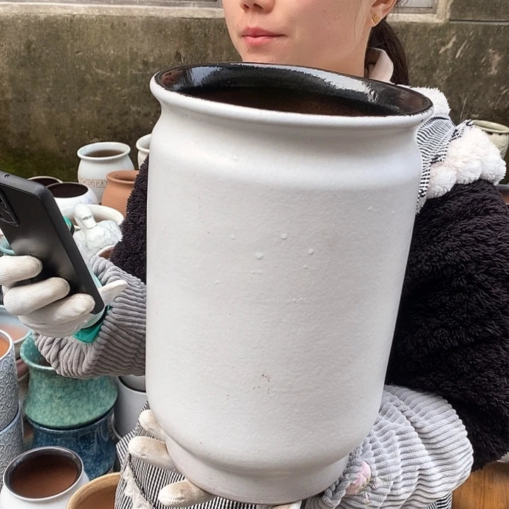 紫砂花盆正品口20高32