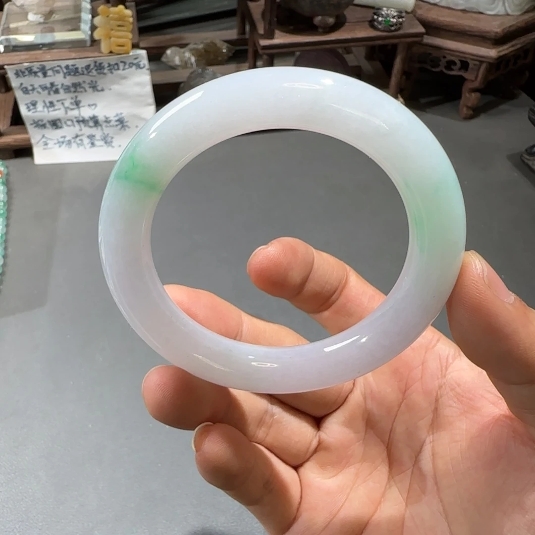 翡翠手镯未镶嵌56.2圆条
