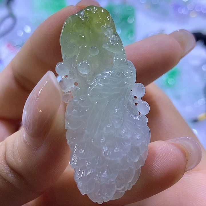 1***G翡翠未镶嵌颈饰天然翡翠A货吊坠