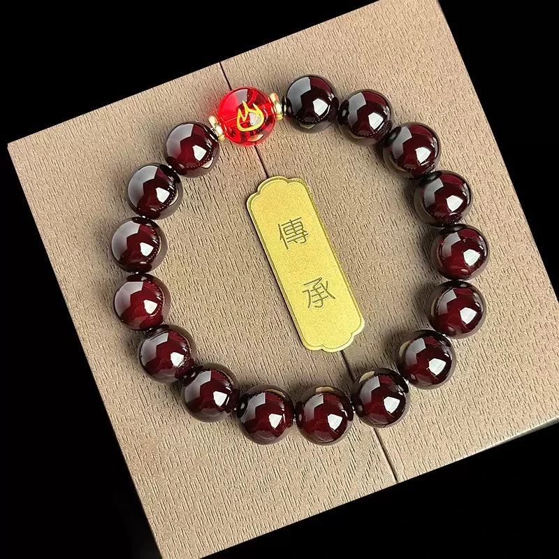 工厂直供五行菩提手串金木水火土属性圆珠文玩佛珠手链男盘玩珠串