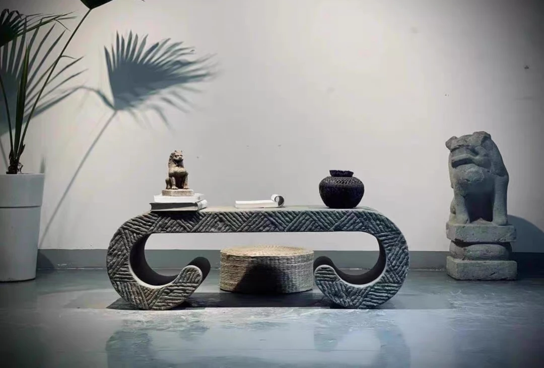 青石花几装饰好物品相如图包邮不卸货