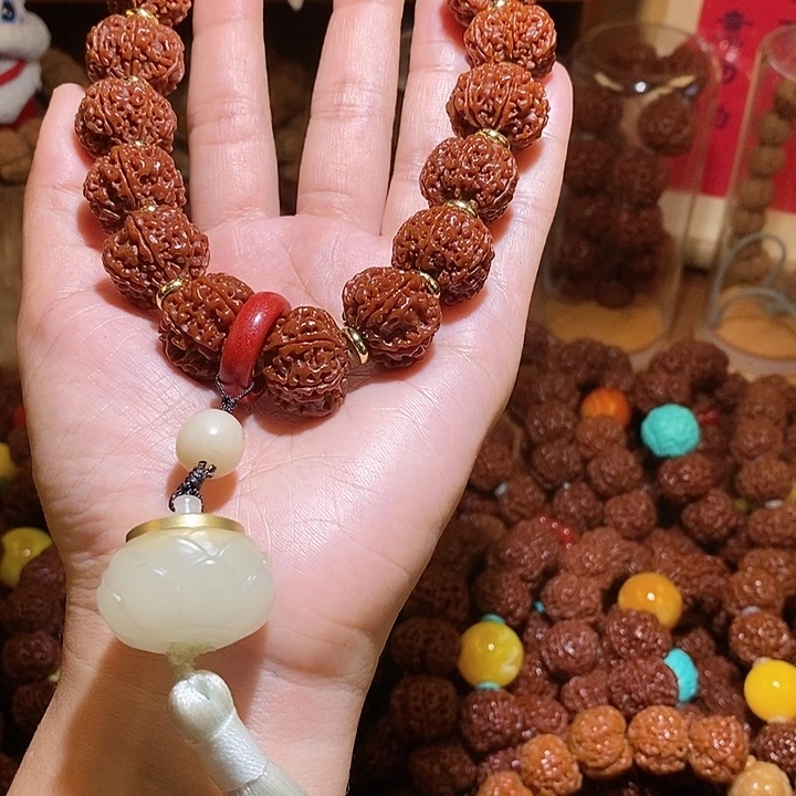 手串金刚菩提186玉华18颗手持莲花