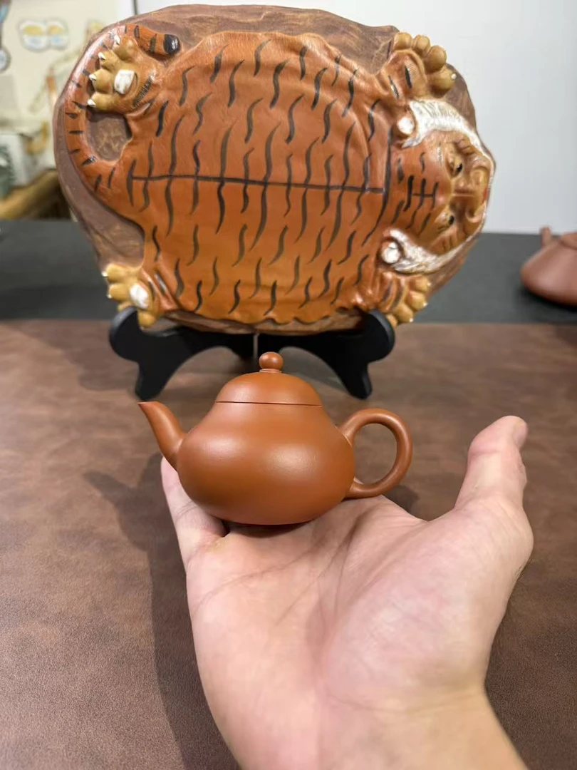 性价比原矿50目生砂朱泥110cc梨形壶岩茶必备紫砂茶具