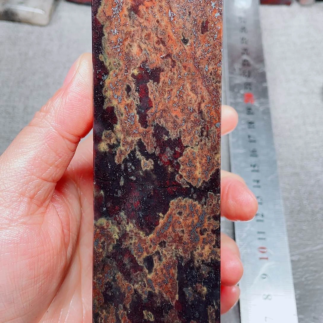 桂林鸡血玉素章4.2左右