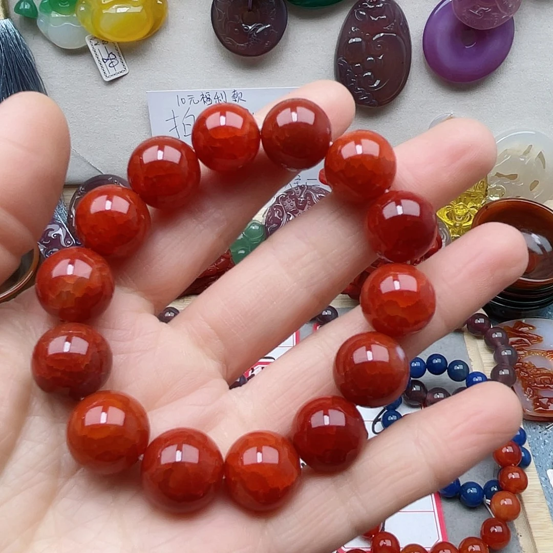 玛瑙/玉髓颈饰合金绿*