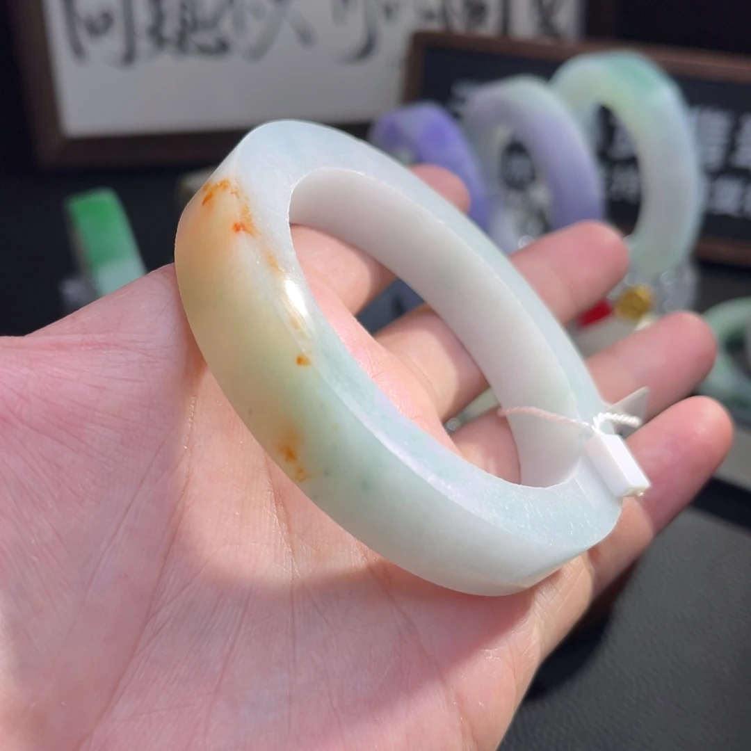 定制翡翠未镶嵌 翡翠手镯定制特价款强推