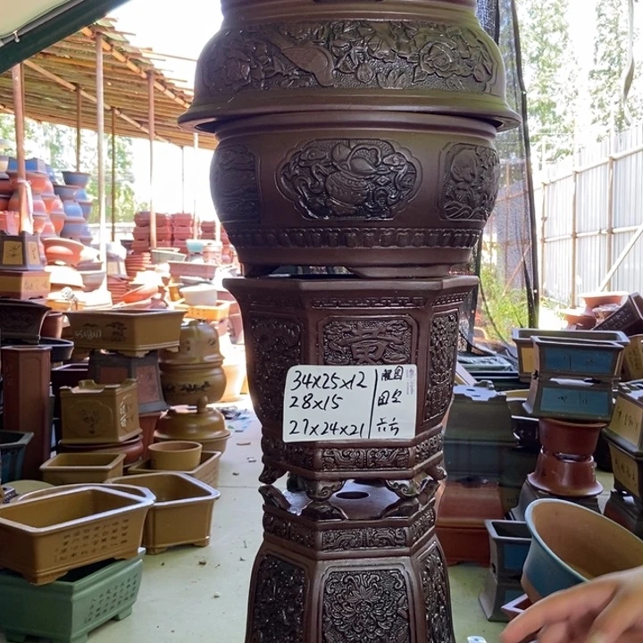 紫砂花盆紫砂紫砂