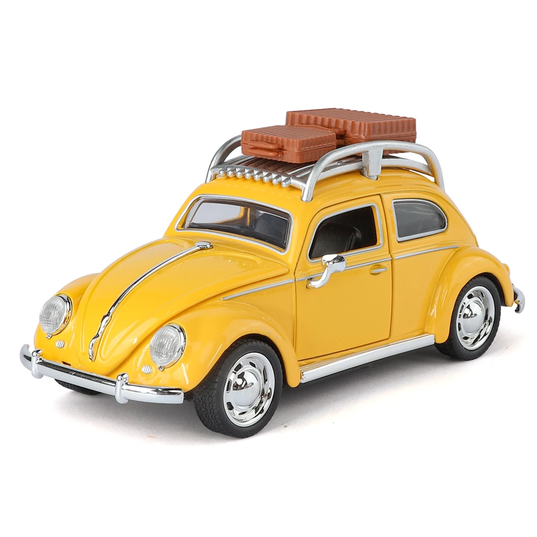 1:32大众甲壳虫合金车模4开门回力复古风办公室摆件澄海玩具夏季