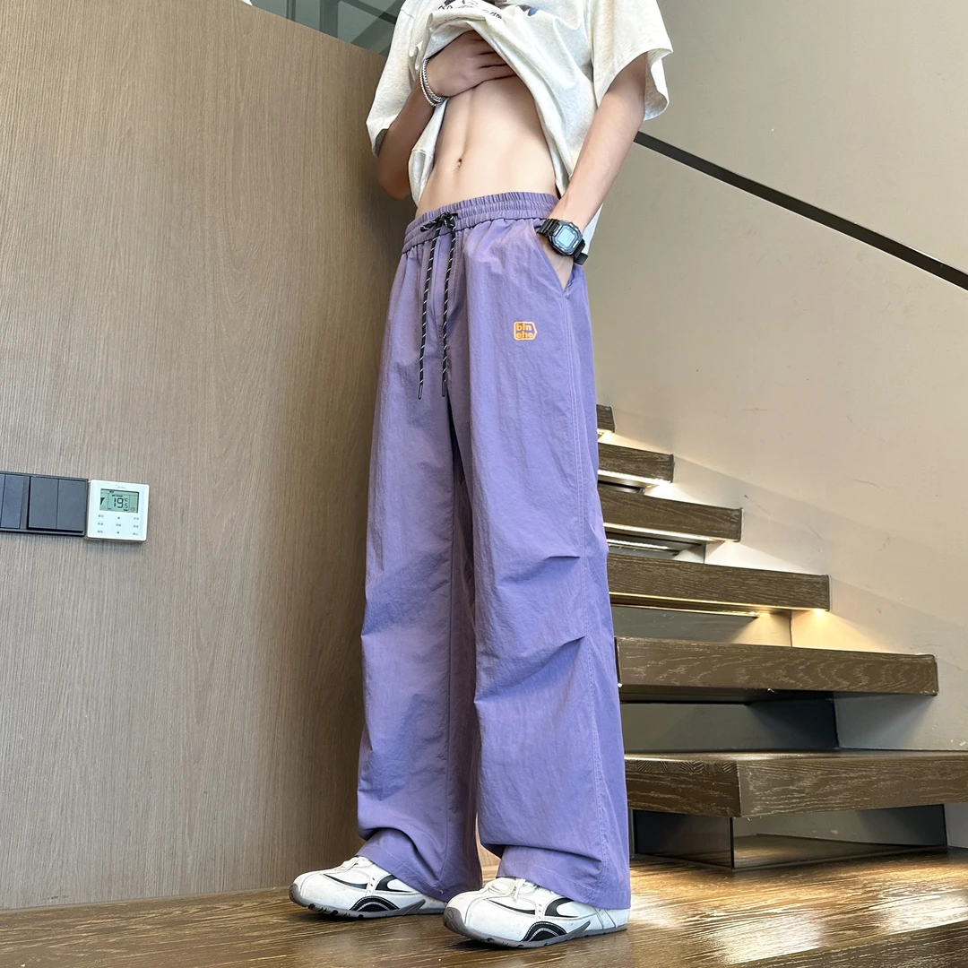 新款软壳冲锋裤男士夏季薄款速干休闲裤百搭直筒运动韩版潮流简约