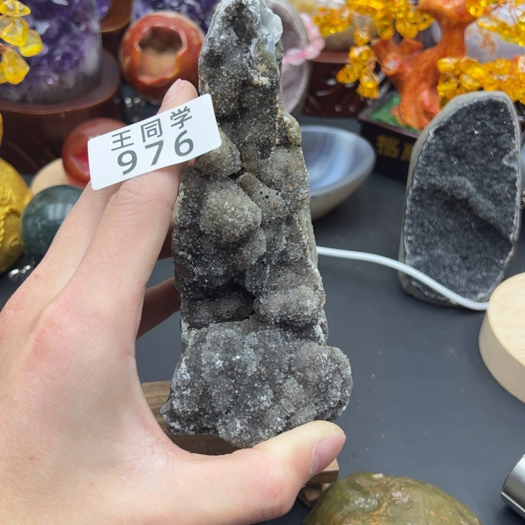 水晶水晶摆件未镶嵌婷**立976