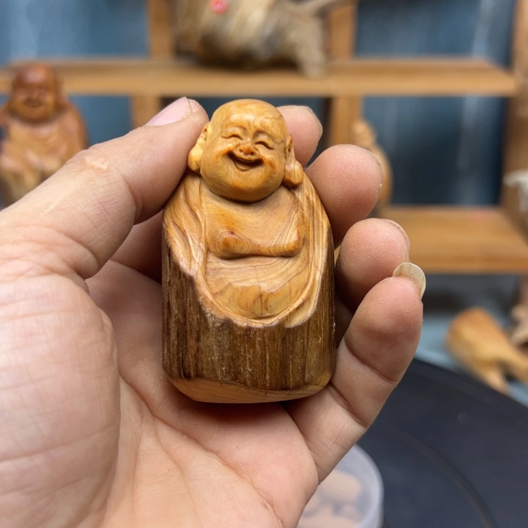木文*崖柏木摆件手把件