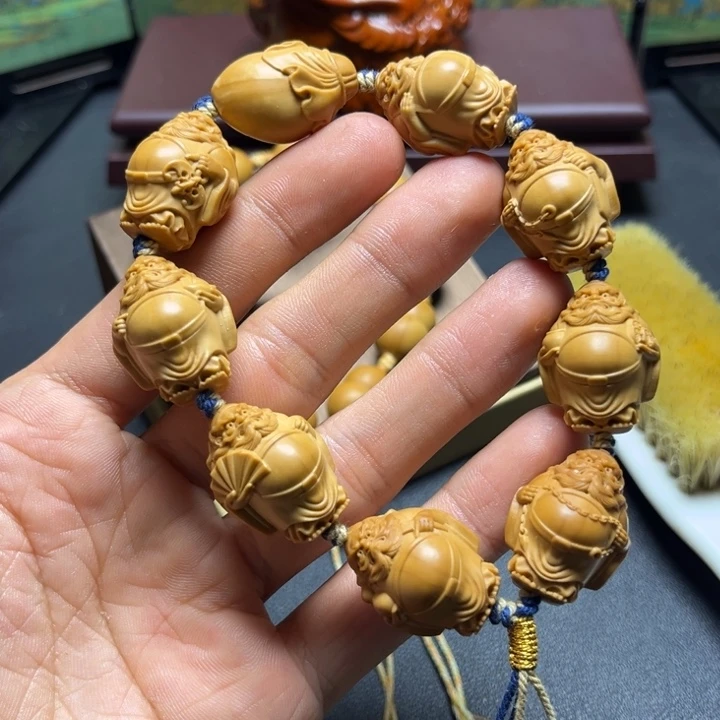 手串/手链橄榄核橄榄核雕战立钟馗